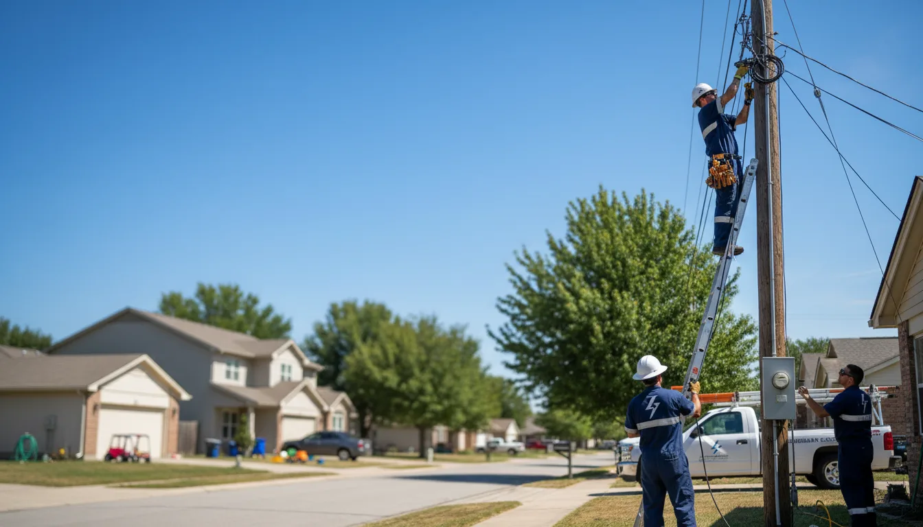 Residential electrician providing installation services in Cascade, WI